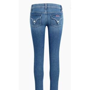 Hudson midrise skinny straight leg ankle blue jeans